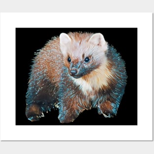 Marten - Woodland Themed Kids Room, Funny Gifts For Forester, Cute Anima Posters and Art